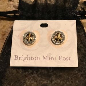 Brighton peace sign earrings